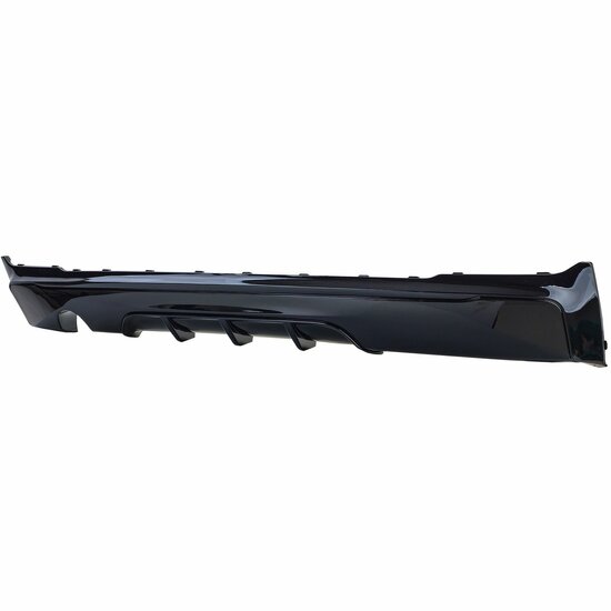 Performance look diffuser glanzend zwart passend voor BMW 2 serie F22 en F23 met uitlaat enkel links