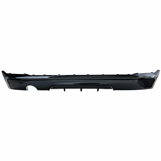 Performance look diffuser glanzend zwart passend voor BMW 2 serie F22 en F23 met uitlaat enkel links