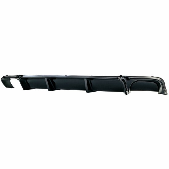 Glanzend zwarte diffuser passend voor BMW 5 serie E39 met M pakket achterbumper