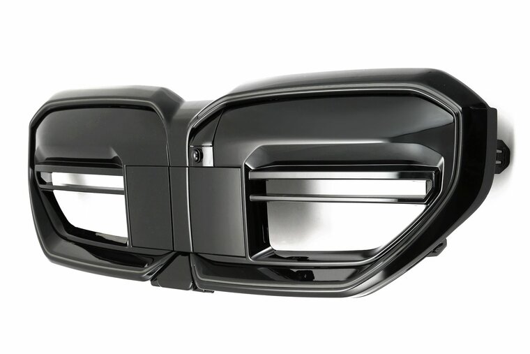 Glanzend zwarte grill met verlichting LED EVO passend voor BMW 5 serie G60 en G61