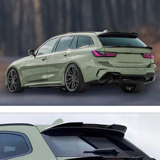 Dakspoiler glanzend zwart passend voor BMW 3 serie G21 Touring 