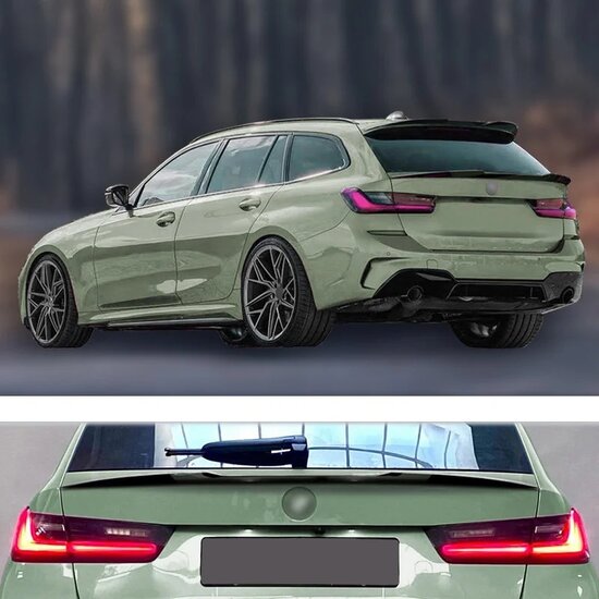 Kofferklepspoiler glanzend zwart passend voor BMW 3 serie G21 Touring 