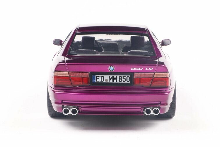 BMW 850 (E31) CSI paars (Daytona Violet) schaal 1:18 Solido