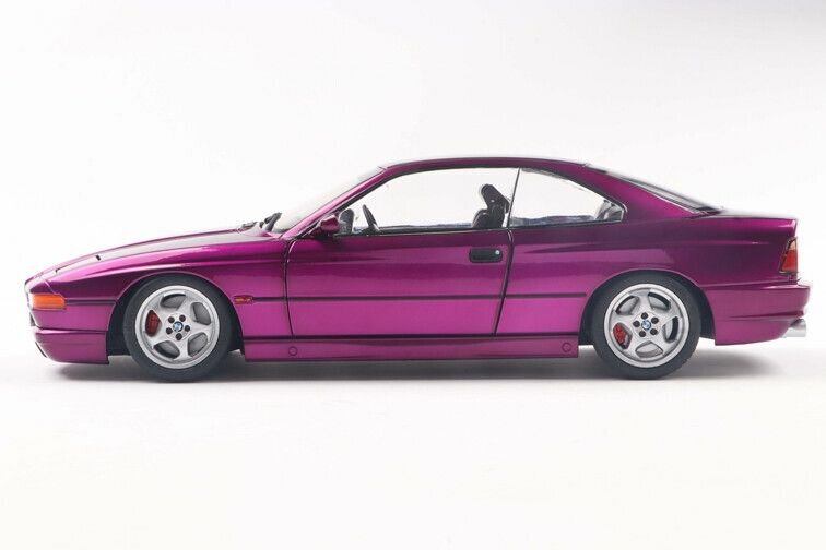 BMW 850 (E31) CSI paars (Daytona Violet) schaal 1:18 Solido
