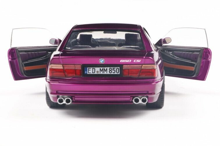 BMW 850 (E31) CSI paars (Daytona Violet) schaal 1:18 Solido