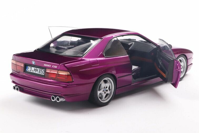 BMW 850 (E31) CSI paars (Daytona Violet) schaal 1:18 Solido