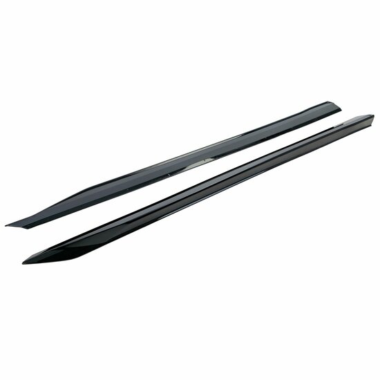 Glanzend zwarte sideskirts aanzets passend voor BMW 5 serie G60 en G61 met M pakket sideskirts