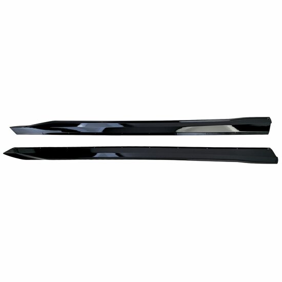 Glanzend zwarte sideskirts aanzets passend voor BMW 5 serie G60 en G61 met M pakket sideskirts