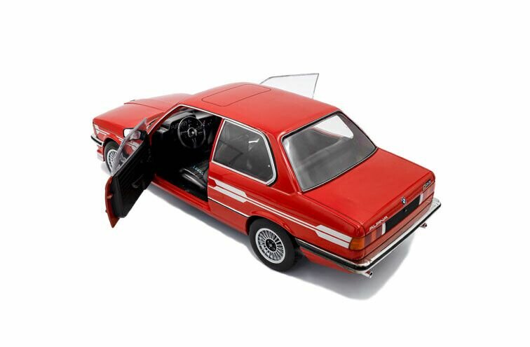 BMW 323I E21 Alpina rood schaal 1:18 Solido