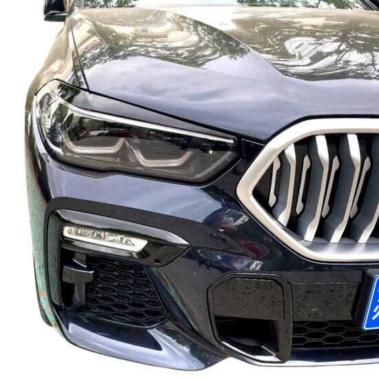 Glanzend zwarte booskijkers passend voor BMW X5 G05 en X6 G06