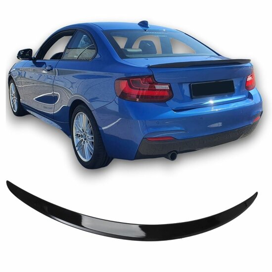 Spoilerlip glanzend zwart passend voor BMW 2 serie F22, F23 en M2 F87