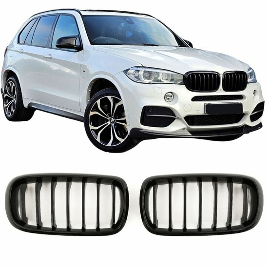 Glanzend zwarte grillen passend voor BMW X5 F15 en X6 F16