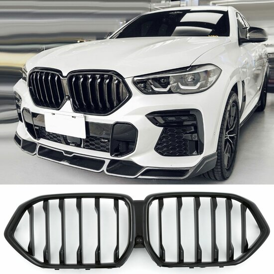Grillen glanzend zwart passend voor BMW X6 G06