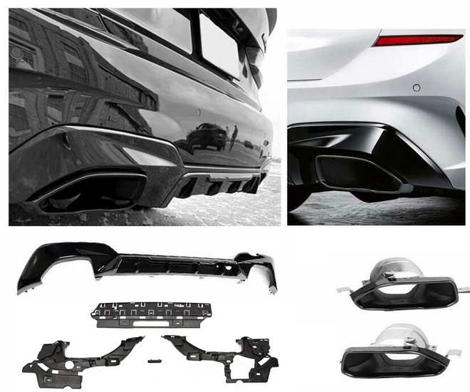 340i ombouw set passend voor BMW 3 serie G20 en G21 met M pakket achterbumper model 2019 - 2022