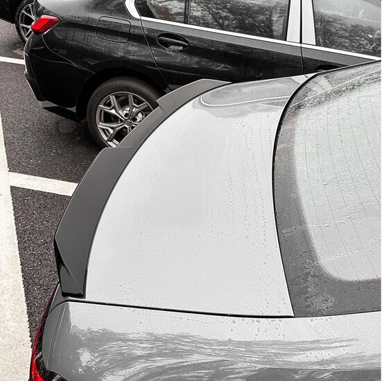 Glanzend zwarte EVO look kofferspoiler passend voor BMW 5 serie G60 sedan