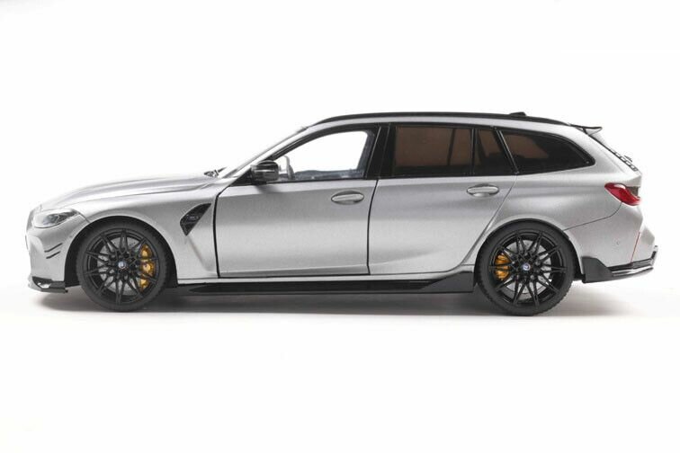 BMW M3 Touring (G81) + performance parts '24, grijs metallic schaal 1:18 solido