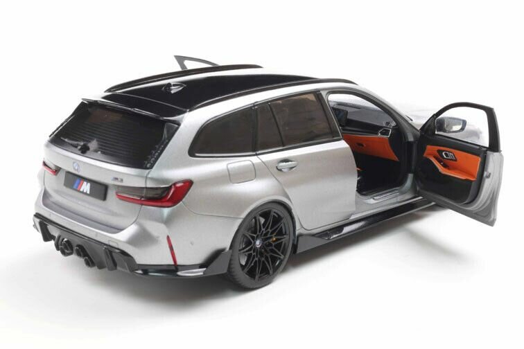 BMW M3 Touring (G81) + performance parts '24, grijs metallic schaal 1:18 solido