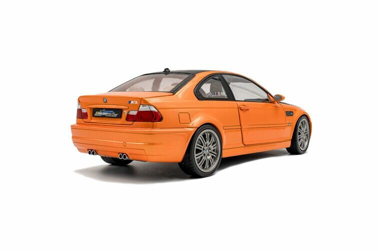 BMW M3 E46 coupe oranje  schaal 1:18 solido