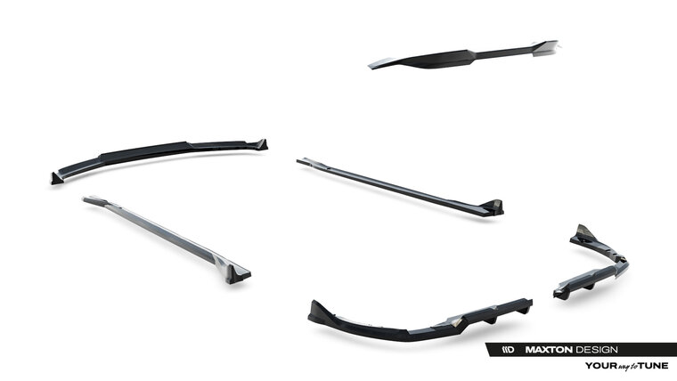 Glanzend zwart aanzetpakket rondom passend voor BMW XM G09 Maxton Design