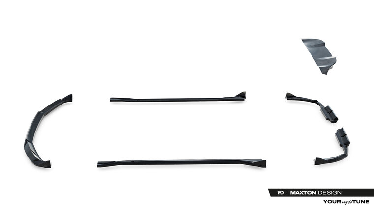 Glanzend zwart aanzetpakket rondom passend voor BMW XM G09 Maxton Design