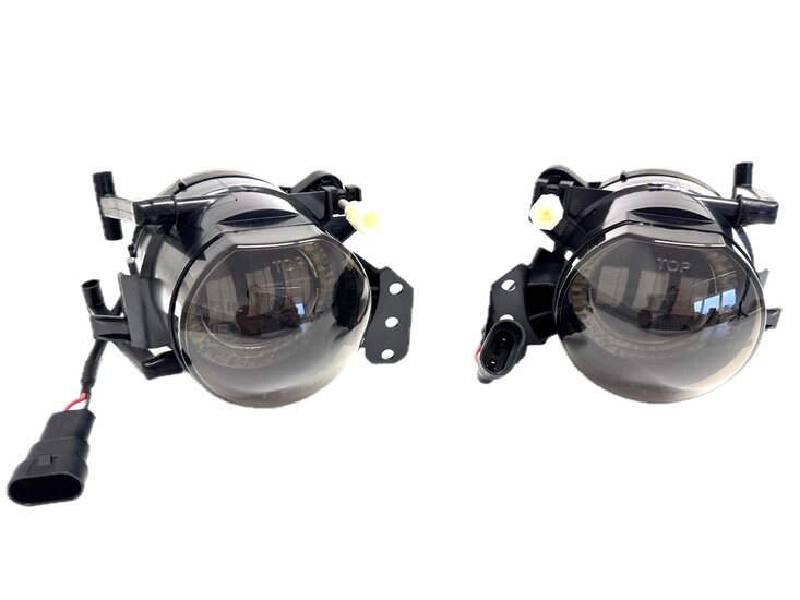 LED Angel Eyes smoke mistlampen passend voor BMW 3 serie E90 en E91 model 2005 - 2012