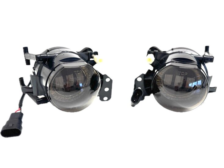 LED Angel Eyes smoke mistlampen passend voor BMW 3 serie E90 en E91 model 2005 - 2012