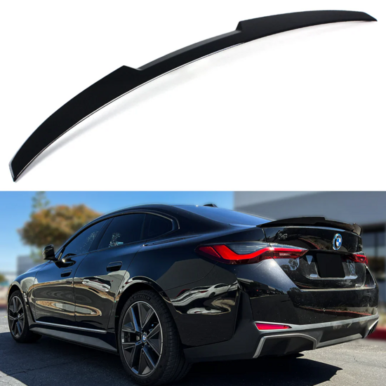 Glanzend zwarte spoiler passend voor BMW 4 serie G26
