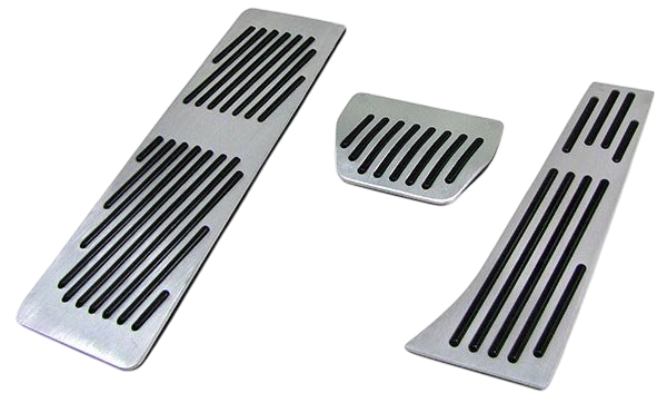 Aluminium pedalen set automaat met voetsteun