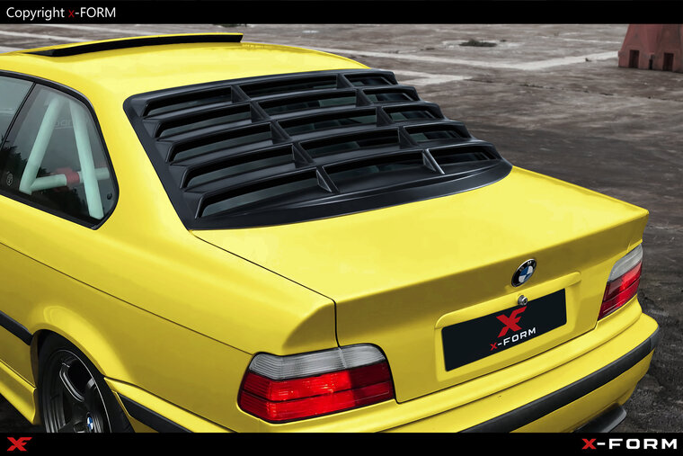 Louvers glanzend zwart passend voor BMW 3 serie E36 coupe