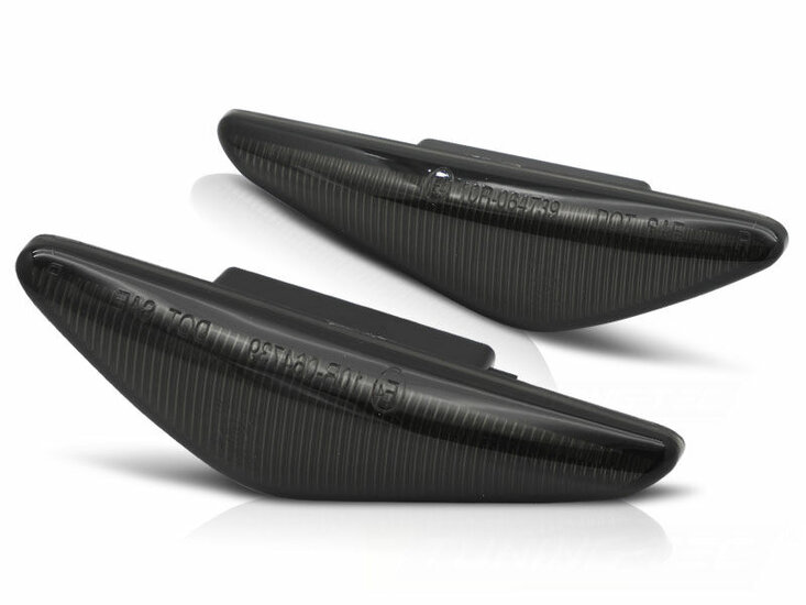 Dynamische LED smoke zijknipperlichten passend voor BMW 3 serie E46 coupe en cabrio facelift model 2003 - 2006