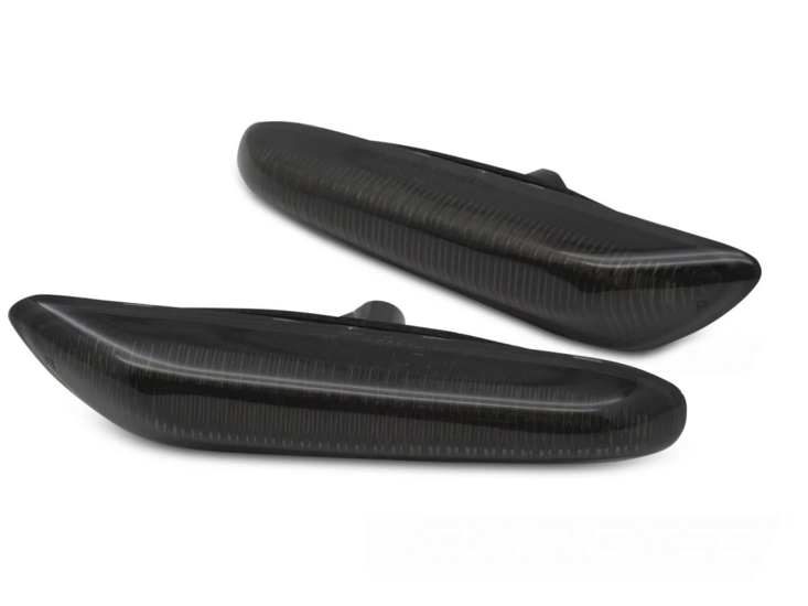 Smoke LED zijknipperlichten V2 passend voor BMW 1 serie E81, E82, E87 en E88 en BMW 3 serie E46, E90, E91, E92 en E93, 5 serie E60 en E61, X1 E84 en X3 E83