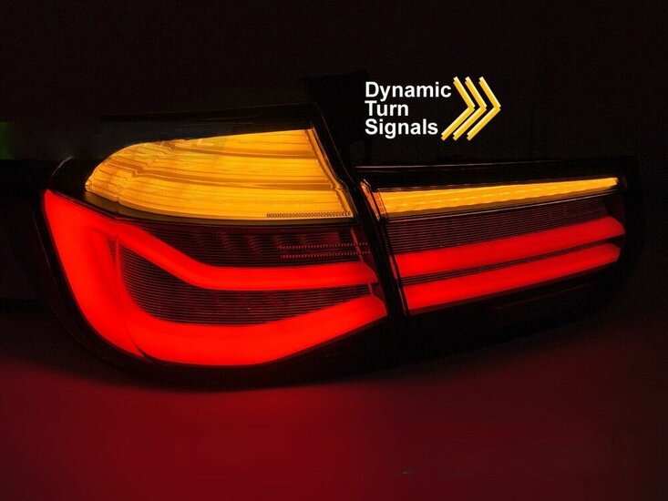 LED achterlichten smoked met dynamische knipperlichten passend voor BMW 3 serie F31 touring model 2011 - 2018