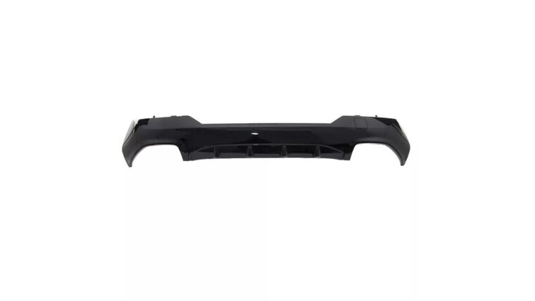 Performance look diffuser glanzend zwart passend voor BMW 4 serie G22 en G23 met M pakket achterbumper 440i look