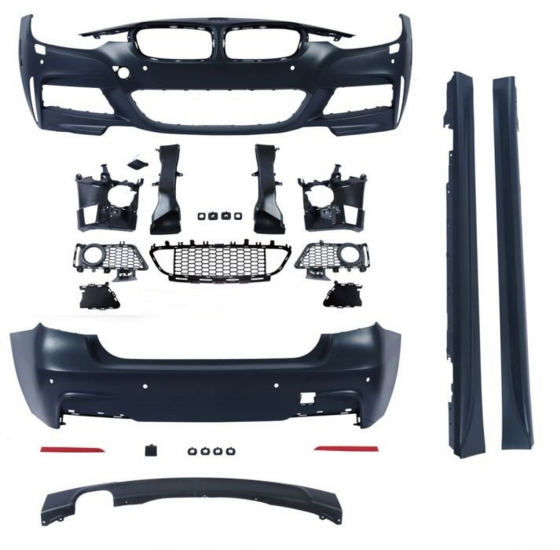 Sportlook pakket passend voor BMW 3 serie F30 sedan model 2012 - 2019 parkeersensoren rondom
