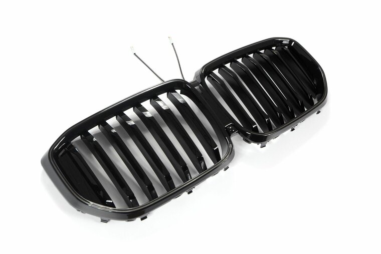 Glanzend zwarte grille met LED verlichting passend voor BMW X5 G05 LCI model vanaf 2023