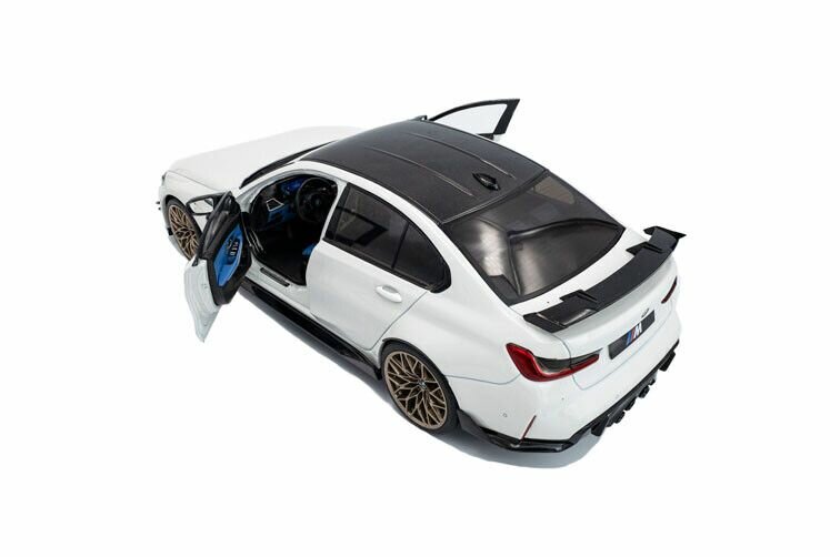 BMW M3 (G80) Performance Parts '24, wit (Alpineweiss) Solido schaal 1:18