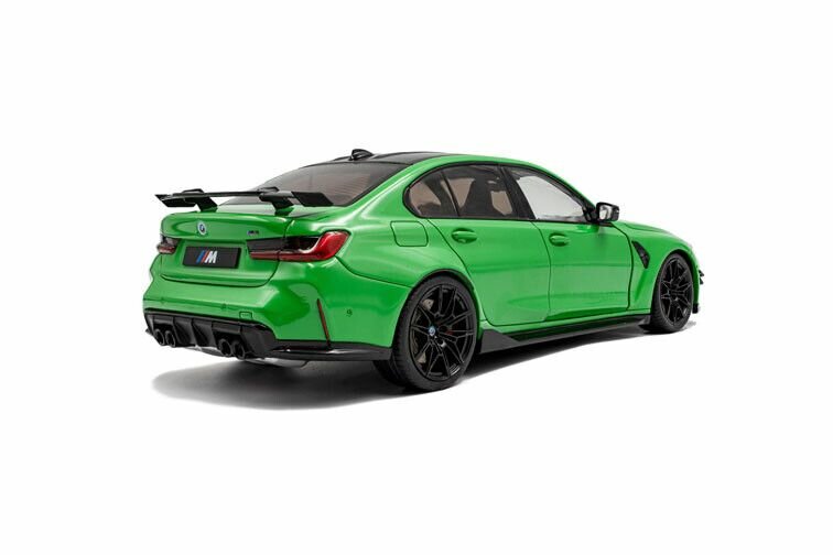 BMW M3 (G80) Performance Parts '24, Groen (Signal Green) Solido schaal 1:18
