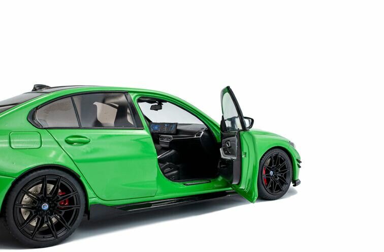 BMW M3 (G80) Performance Parts '24, Groen (Signal Green) Solido schaal 1:18