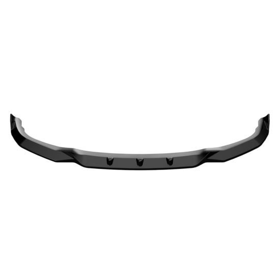 Glanzend zwarte frontsplitter passend voor BMW X1 F48 met M pakket voorbumper model 2015 - 2019