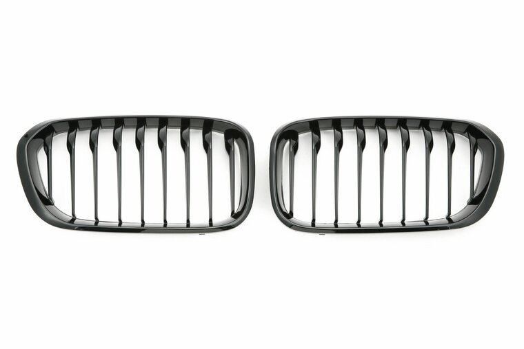 Hoogglans zwarte grillen passend voor BMW 1 serie F20 LCI en F21 LCI