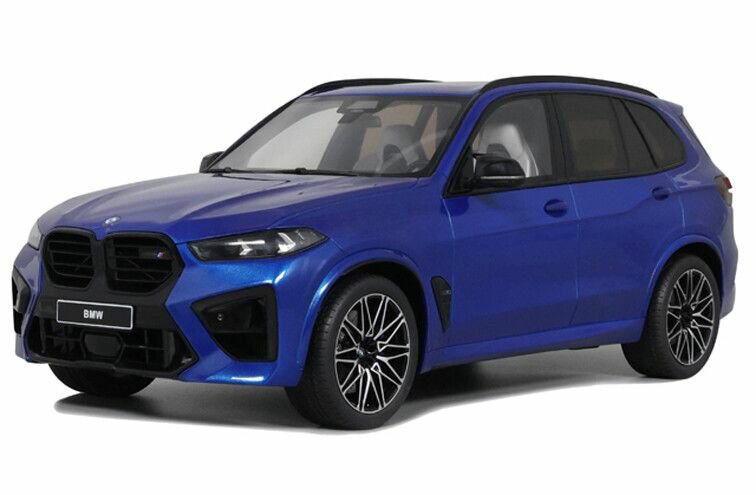 BMW X5 M Competition '23, blauw GT Sprit schaal 1:18 