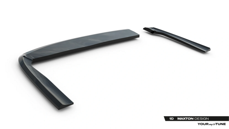 Diffuser aanzet splitters glanzend zwart passend voor BMW 3 serie E36 met M pakket achterbumper Maxton Design