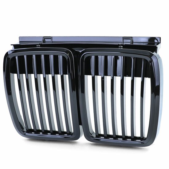 Glanzend zwarte grille passend voor BMW 3 serie E30 