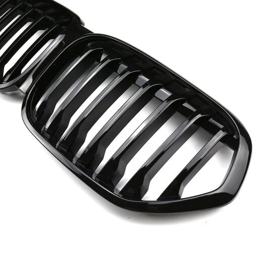 Glanzend zwarte grillen passend voor BMW X1 F48 LCI model 2019 - 2022 