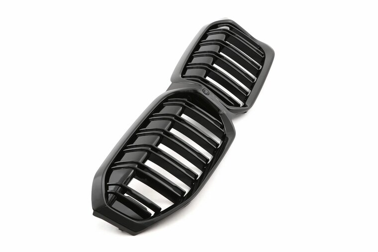 Dubbelspijls grillen glanzend zwart passend voor BMW 3 serie G20 LCI en G21 LCI model 2022 - heden