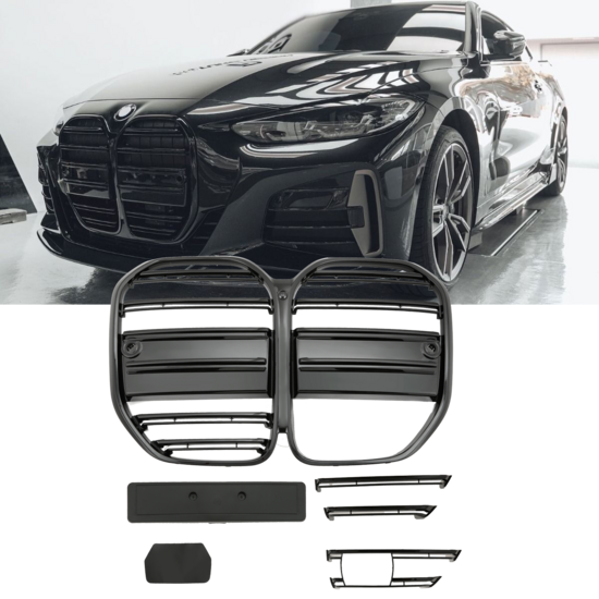 EVO gril glanzend zwart passend voor BMW 4 serie G22 en G23 