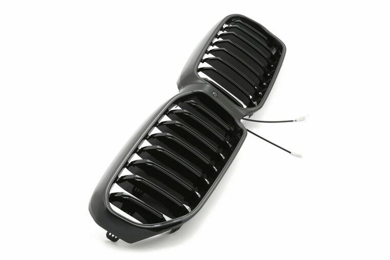 Glanzend zwarte grill met LED verlichting passend voor BMW 5 serie G30 LCI en G31 LCI model 2020 - 2023