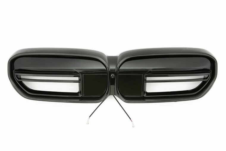 Glanzend zwarte grill G60 look met LED verlichting passend voor BMW 5 serie G30 LCI en G31 LCI model 2020 - 2023