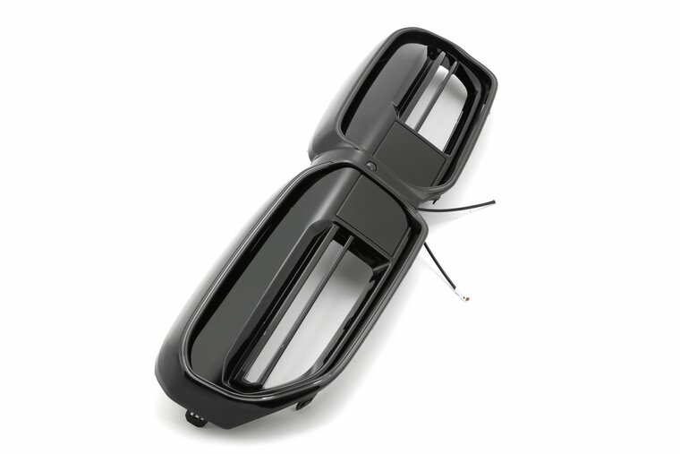Glanzend zwarte grill G60 look met LED verlichting passend voor BMW 5 serie G30 LCI en G31 LCI model 2020 - 2023