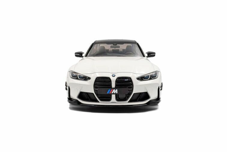 BMW M3 G80 Performance Parts '24, wit (Alpineweiss) schaal 1:18 Solido